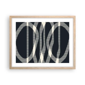 Plakat w ramie jasny dąb - Próba przełamania ciemności - 50x40 cm