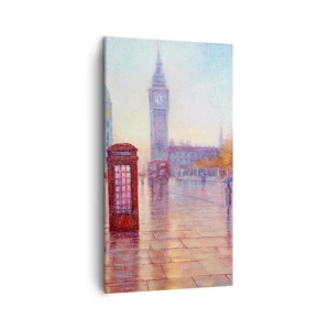 Obraz na płótnie - Londyński jesienny dzień - 45x80 cm