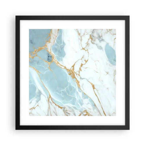 Plakat w czarnej ramie - Bogactwo kamienia - 40x40 cm