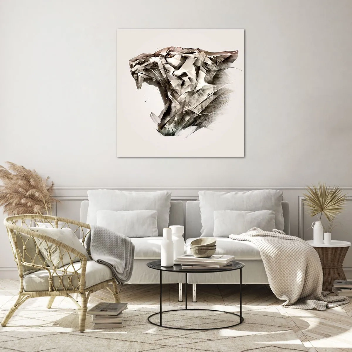 Obraz na szkle - Już wiesz, kto rządzi - 30x30 cm