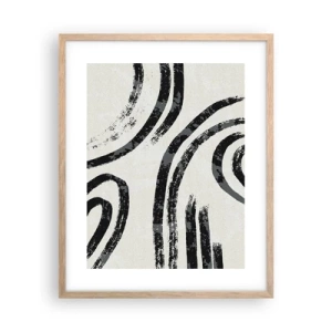 Plakat w ramie jasny dąb - W pół zatrzymany - 40x50 cm