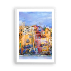 Plakat w białej ramie - Jesteśmy razem - 50x70 cm