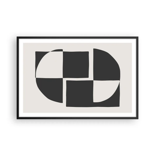 Plakat w czarnej ramie - Antyteza – synteza - 91x61 cm