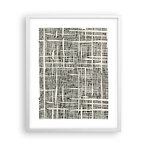 Plakat w białej ramie - Kompozycja utkana - 40x50 cm