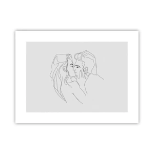 Plakat - Tą samą kreską - 40x30 cm