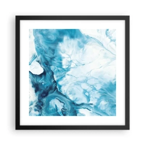 Plakat w czarnej ramie - Koncert błękitu - 40x40 cm