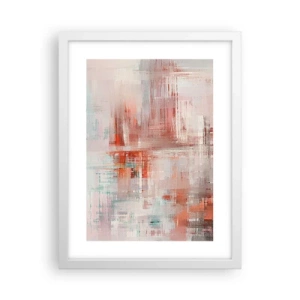 Plakat w białej ramie - Zamglone. Ale różowe - 30x40 cm