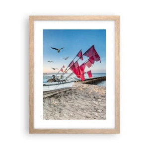 Plakat w ramie jasny dąb - Zasłużony odpoczynek - 30x40 cm