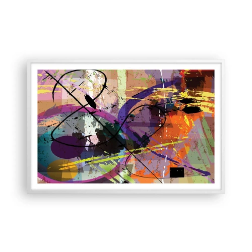 Plakat w białej ramie - Można wprost lub naokoło - 91x61 cm