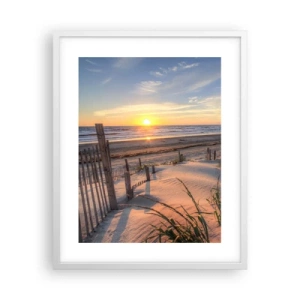 Plakat w białej ramie - Blask i cień wiatru - 40x50 cm