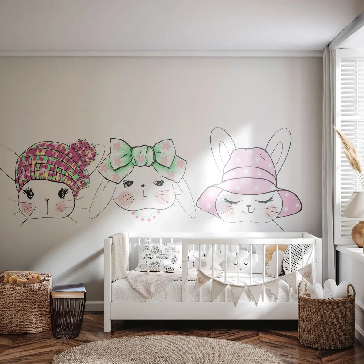 Fototapeta Samoprzylepna Deluxe Sticker - Zamyślona, smutna, zadowolona - Dla Dzieci, Grafika, Ilustracja - 250x175 cm