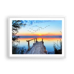 Plakat w białej ramie - Pora wracać… - 70x50 cm