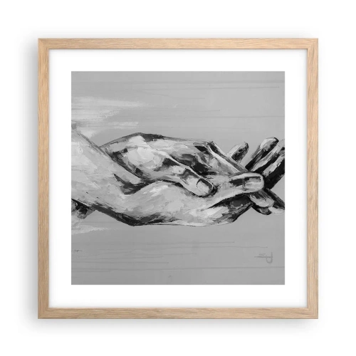 Plakat w ramie jasny dąb - Początek… - 40x40 cm