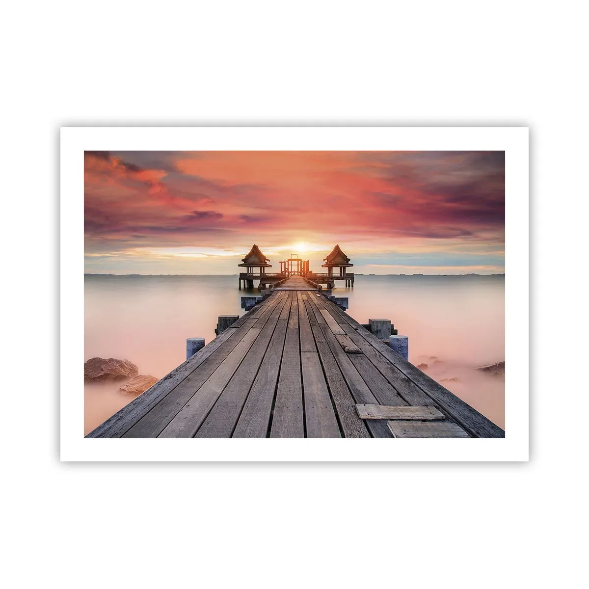 Plakat - Zachód na wschodzie - 70x50 cm