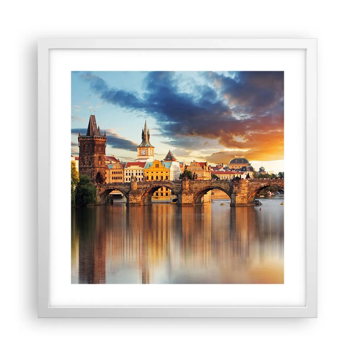 Plakat w białej ramie - Piękna od wieków - 40x40 cm