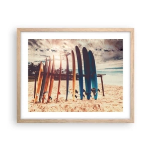 Plakat w ramie jasny dąb - Dobranoc, do jutra - 50x40 cm