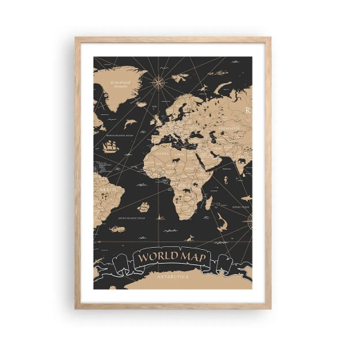 Plakat w ramie jasny dąb - Granice mojego świata - 50x70 cm
