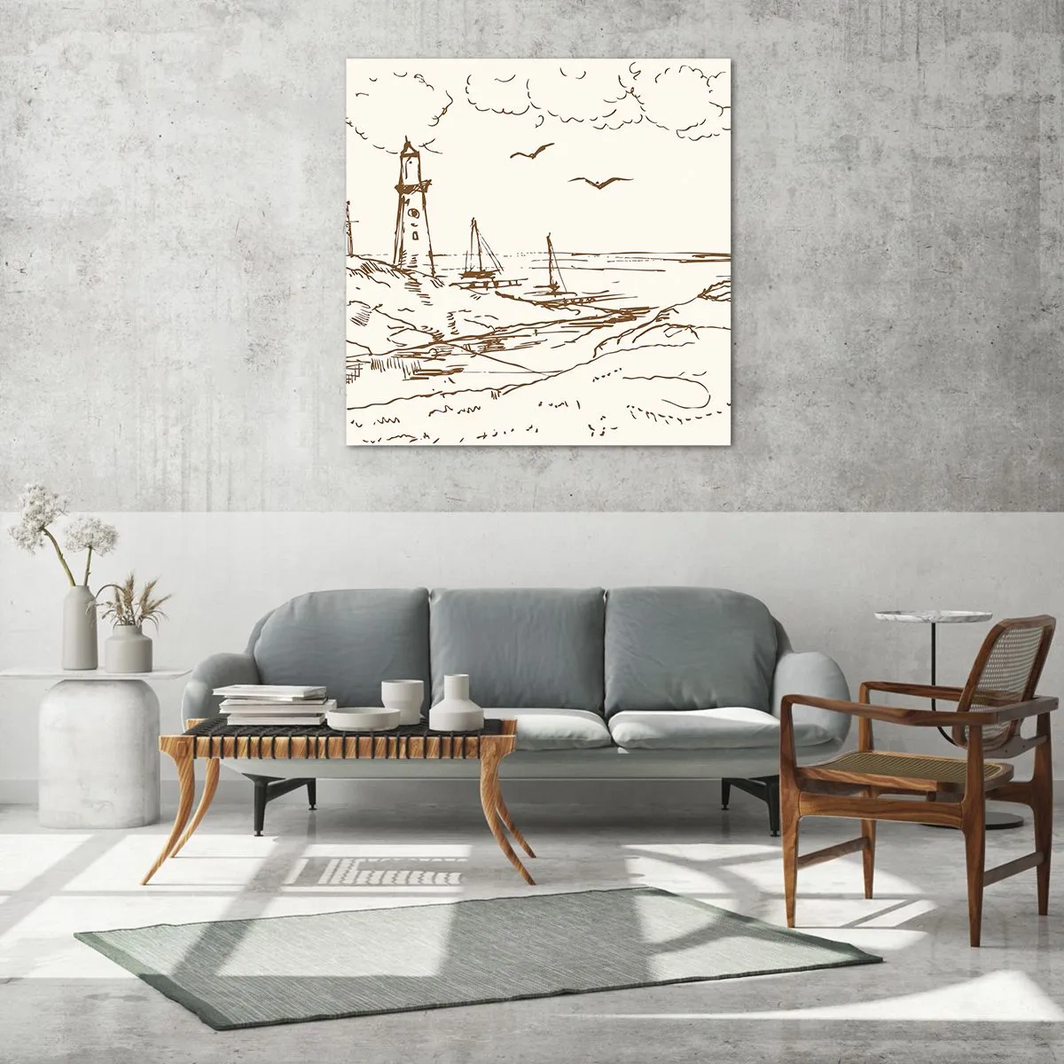 Obraz na szkle - Zarys wspomnienia lata - 30x30 cm