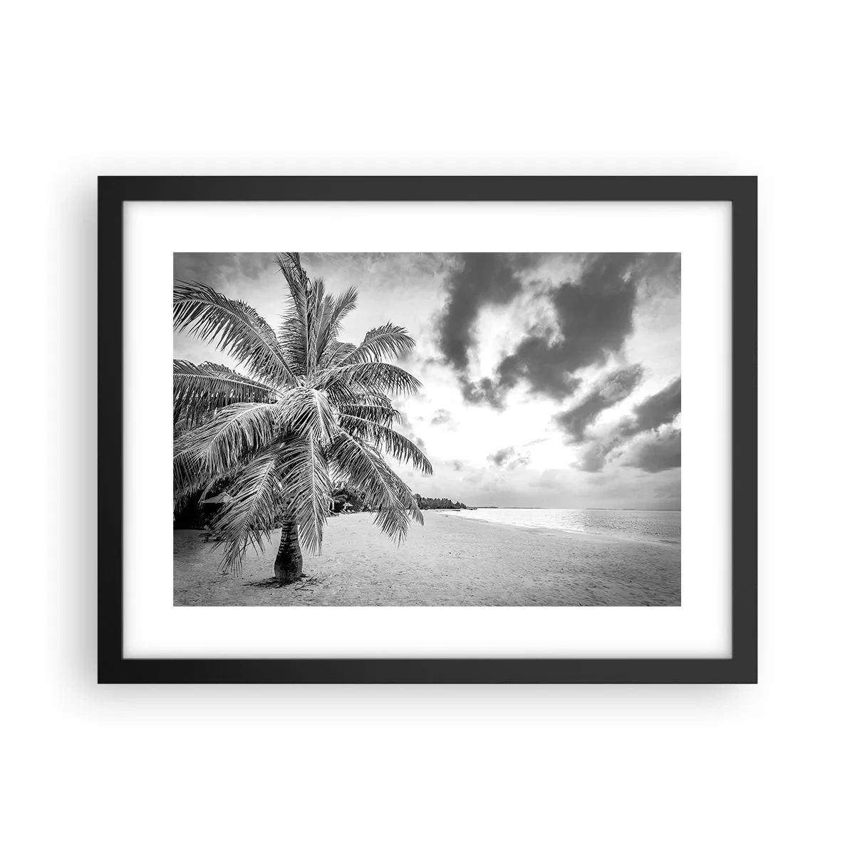 Plakat w czarnej ramie - Gdy tęsknisz do samotności… - 40x30 cm