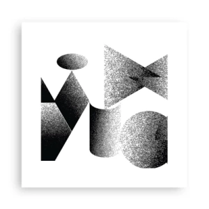 Plakat - Kąty i owale - 30x30 cm