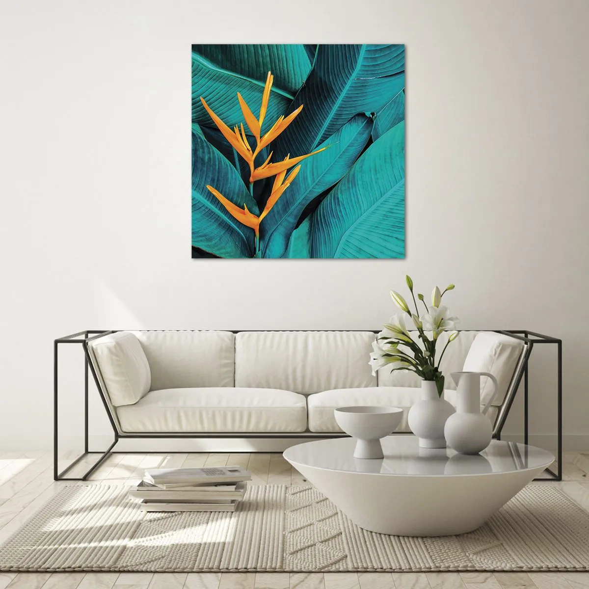Obraz na szkle - Kwiat Edenu - 60x60 cm