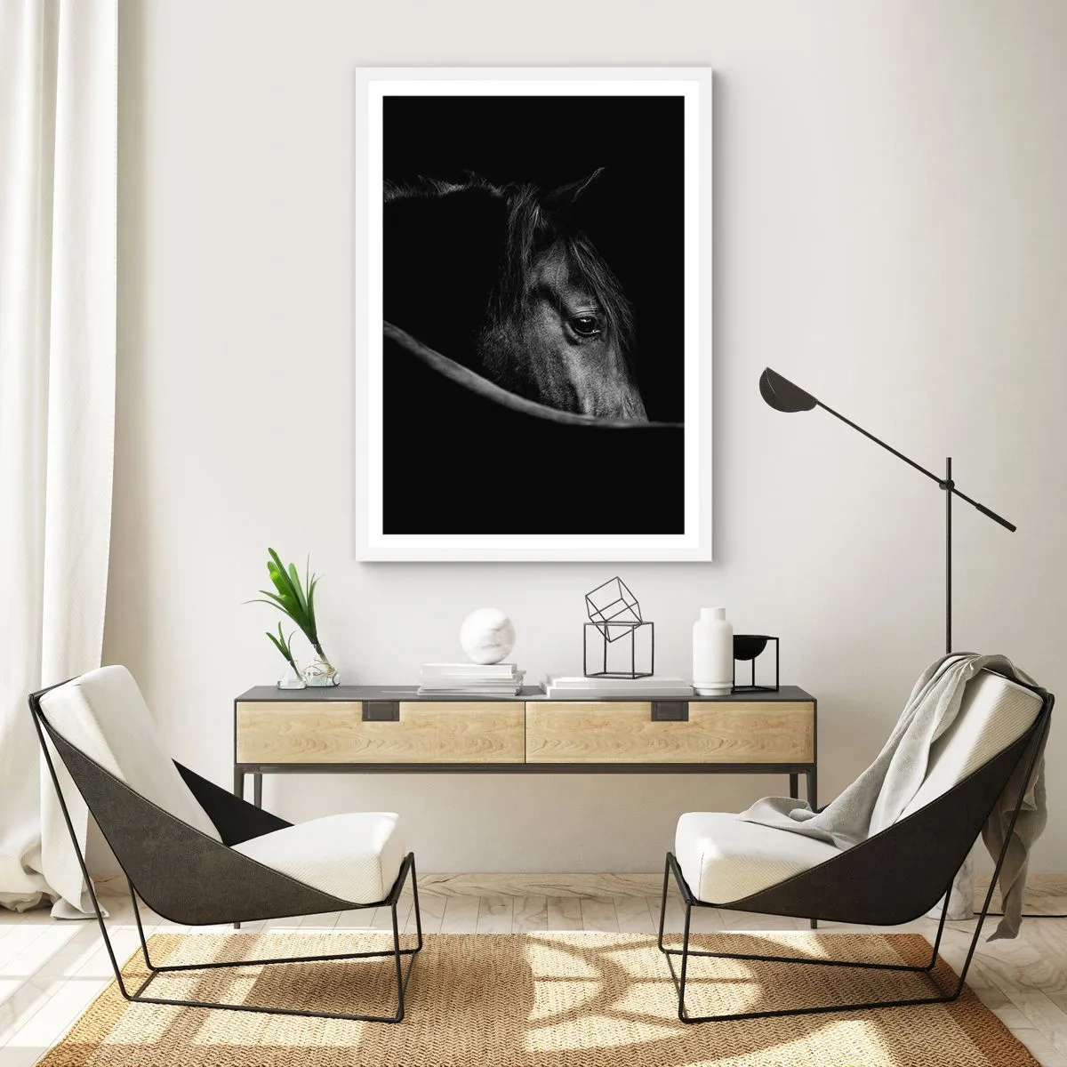 Plakat w białej ramie - Czarny książę - 61x91 cm