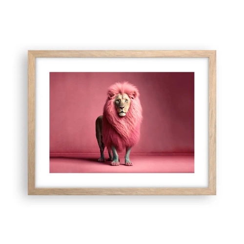 Plakat w ramie jasny dąb - I już się nie boisz - 40x30 cm