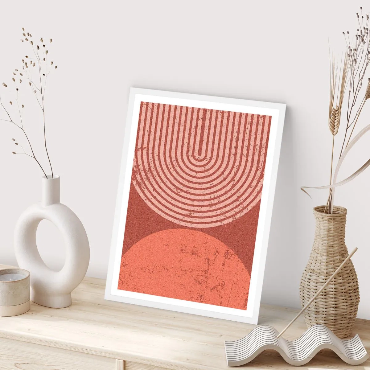 Plakat w białej ramie - Bliska relacja - 50x70 cm