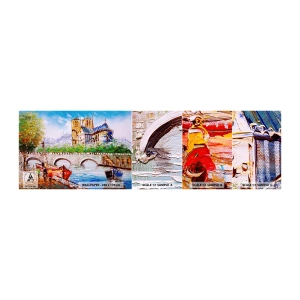 Fototapeta Próbka Samoprzylepna Deluxe Sticker - Ich czas nigdy nie mija - Miasto, Paryż, Architektura - 100x30 cm