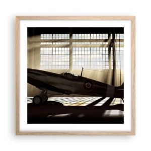 Plakat w ramie jasny dąb - Odpoczynek wojownika - 50x50 cm