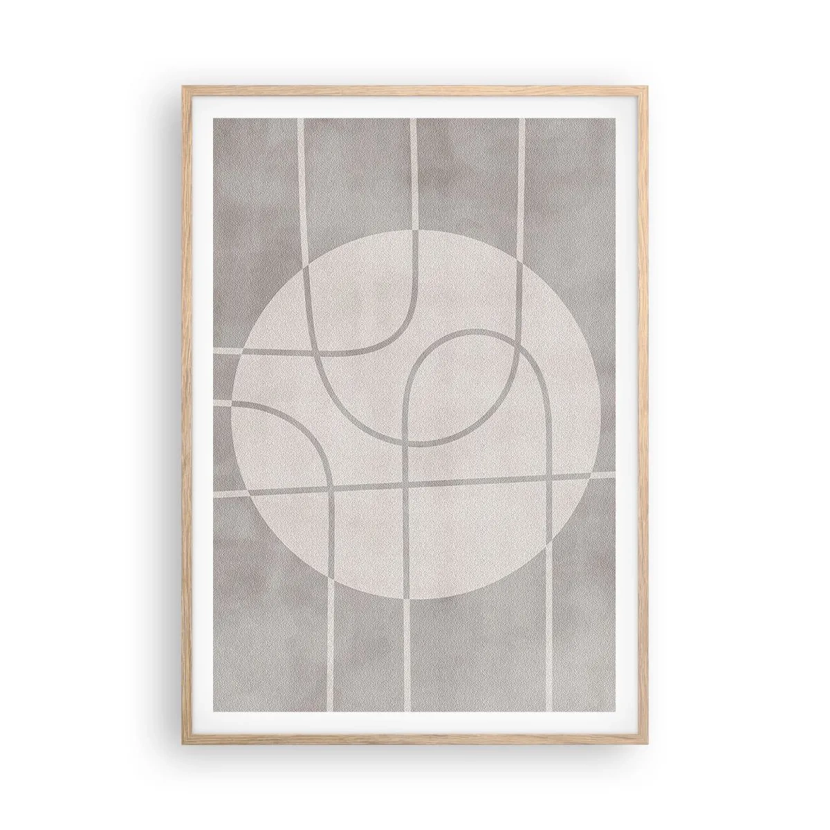 Plakat w ramie jasny dąb - Koliście i na wprost - 70x100 cm