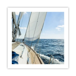 Plakat - Ahoj, przygodo - 50x50 cm