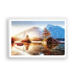 Plakat w białej ramie - Natura w nowym świetle - 91x61 cm