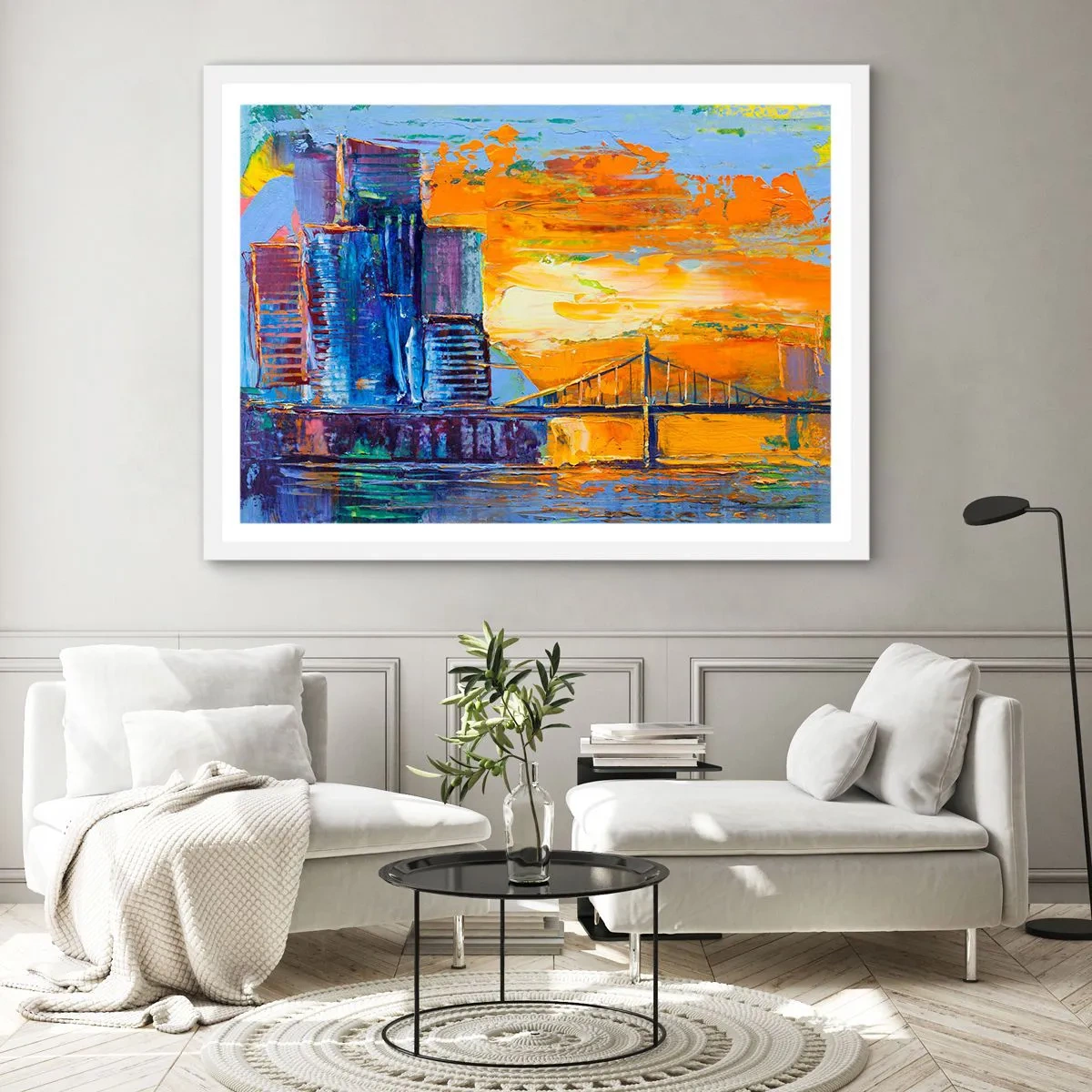 Plakat w białej ramie - Kultura i natura - 70x50 cm