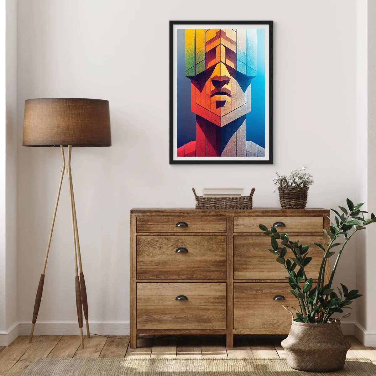 Plakat w czarnej ramie - Człowiek z zasadami - 61x91 cm