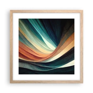 Plakat w ramie jasny dąb - Utkane z barw - 40x40 cm