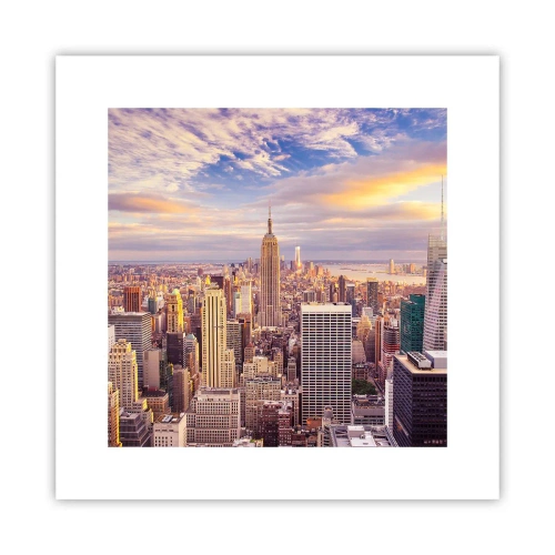 Plakat - Sięgnąć samych chmur - 30x30 cm