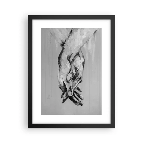 Plakat w czarnej ramie - Początek… - 30x40 cm