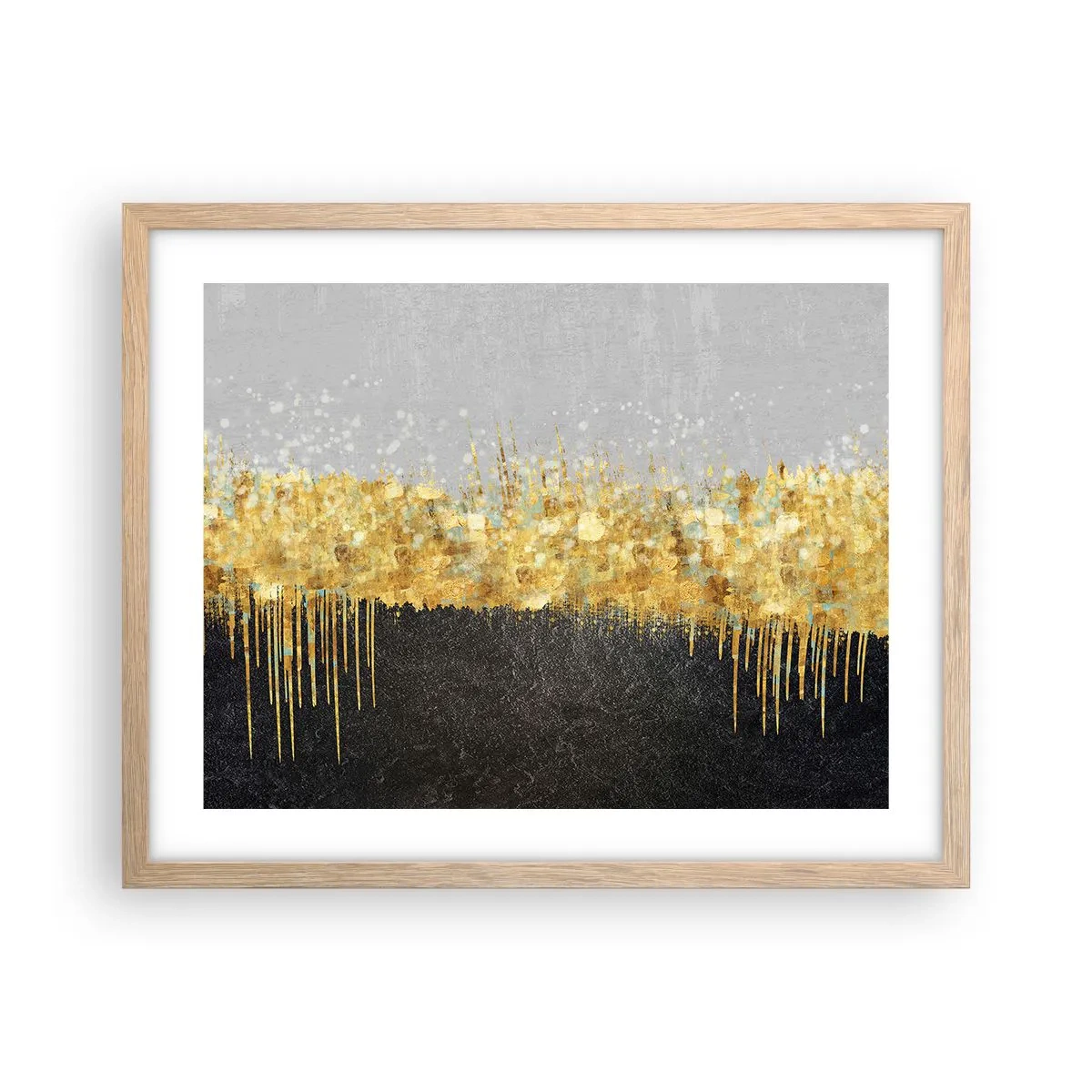 Plakat w ramie jasny dąb - W głąb i ku górze - 50x40 cm