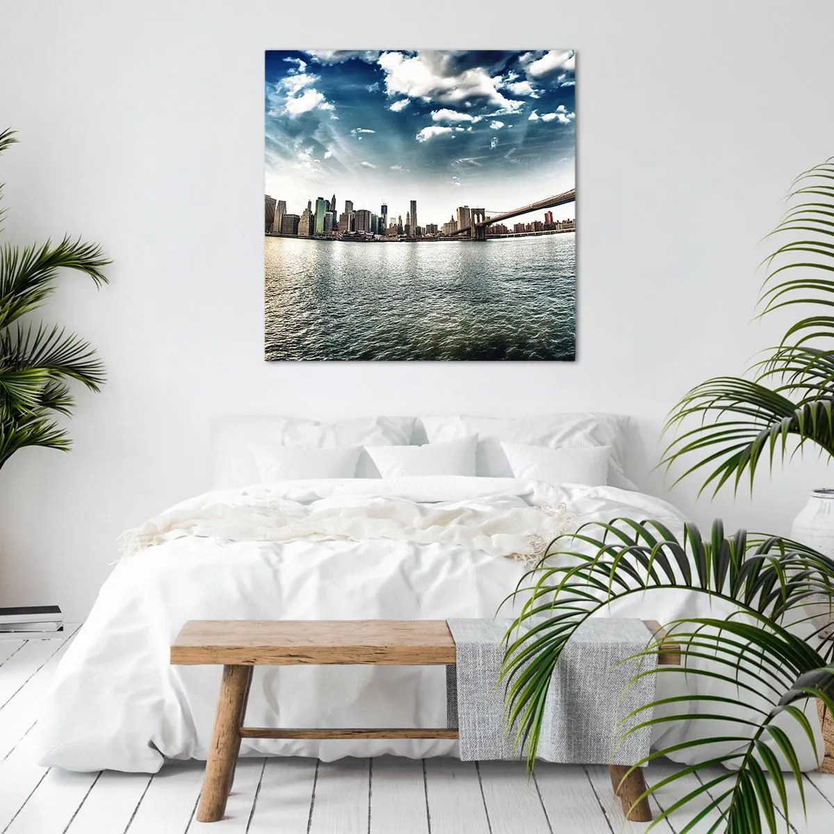 Obraz na płótnie - Szklana wyspa - 70x70 cm