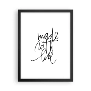 Plakat w czarnej ramie - Najlepsza marka - 30x40 cm