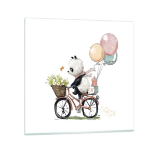 Obraz na szkle - Szczęśliwy dzień - 70x70 cm