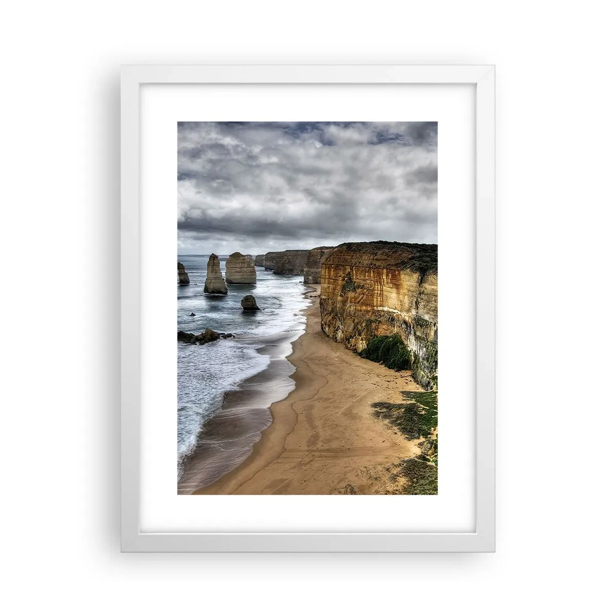 Plakat w białej ramie - Surowe piękno - 30x40 cm