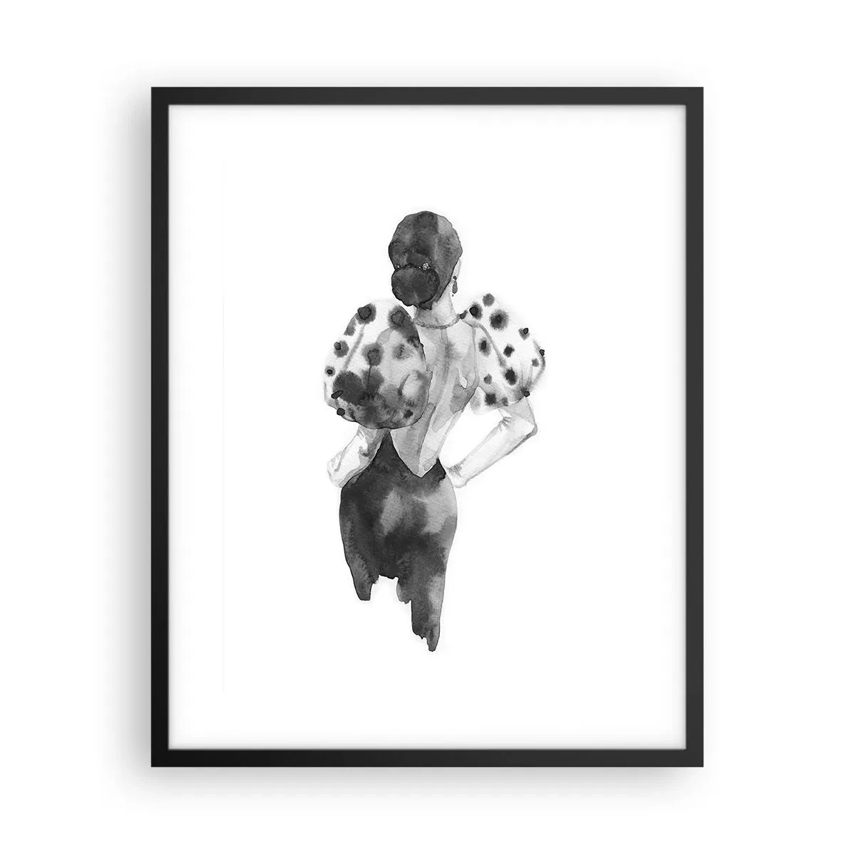 Plakat w czarnej ramie - Przeszła tuż obok - 40x50 cm