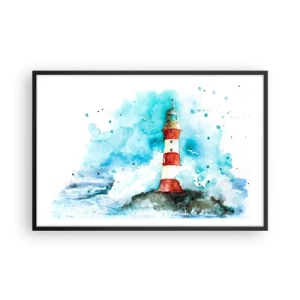 Plakat w czarnej ramie - Jedność żywiołów - 91x61 cm