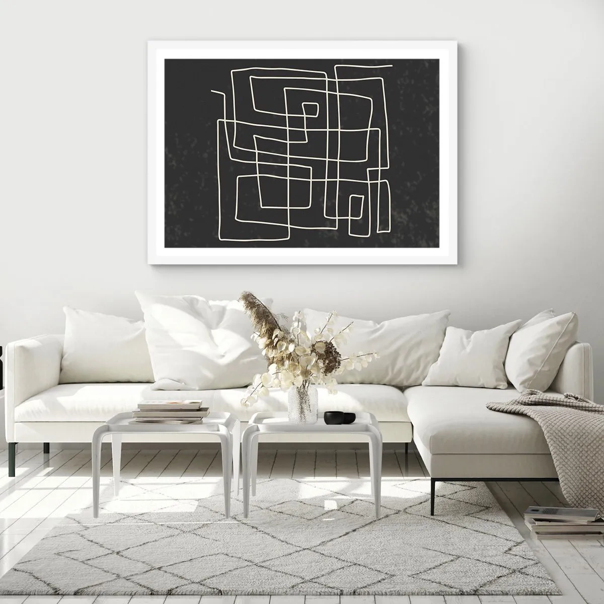 Plakat w białej ramie - Nie taki prosty - 40x30 cm