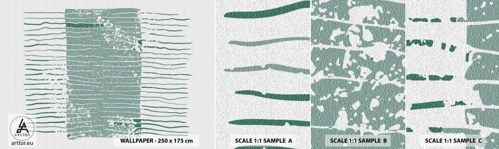 Fototapeta Próbka Samoprzylepna Deluxe Sticker - Abstrakcja morska - Minimalizm, Pastelowy, Hipsterski - 100x30 cm