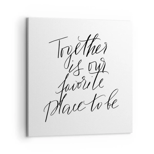 Obraz na płótnie - Też to czujesz? - 50x50 cm