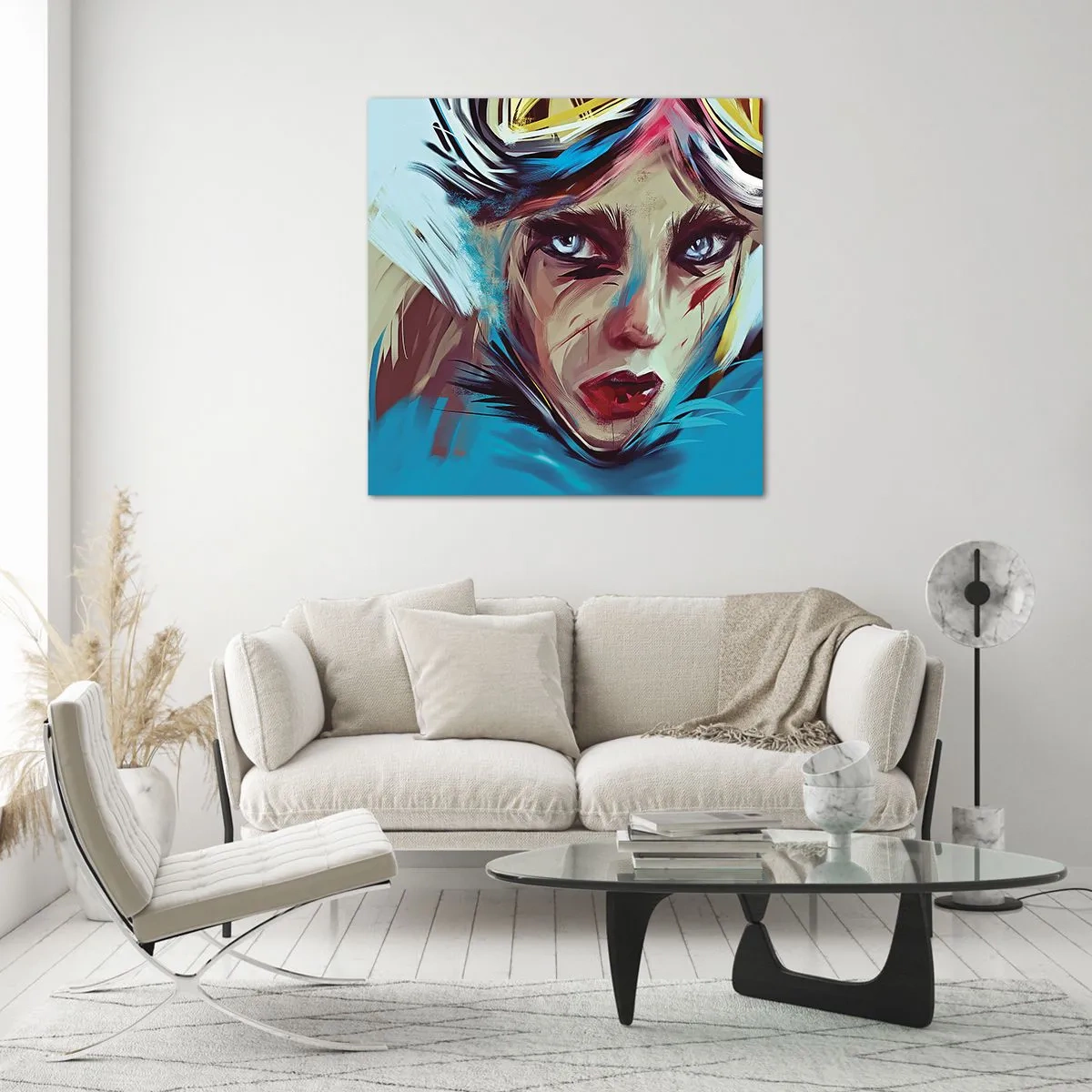 Obraz na szkle - Wojowniczka szos - 40x40 cm