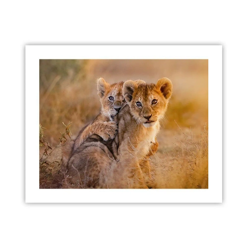 Plakat - Nie przeszkadzać! Bawimy się - 50x40 cm